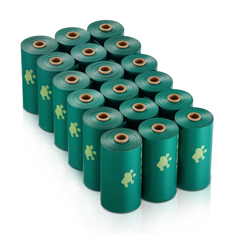 18ロール入り犬用うんち袋、270枚入り、13 X 9インチ - Biodegradable Bin Liner のレビューと価格